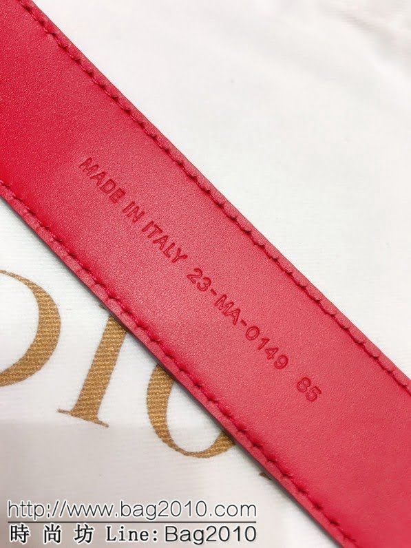 Dior女士腰帶 迪奧經典復古小字母牛皮腰帶  jjp1214